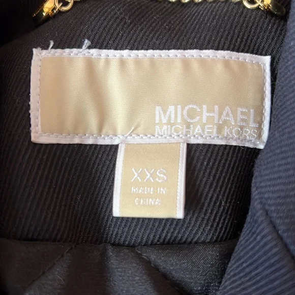SzXXS Michael Kors Double Breasted Black Jacket - Picture 3 of 4